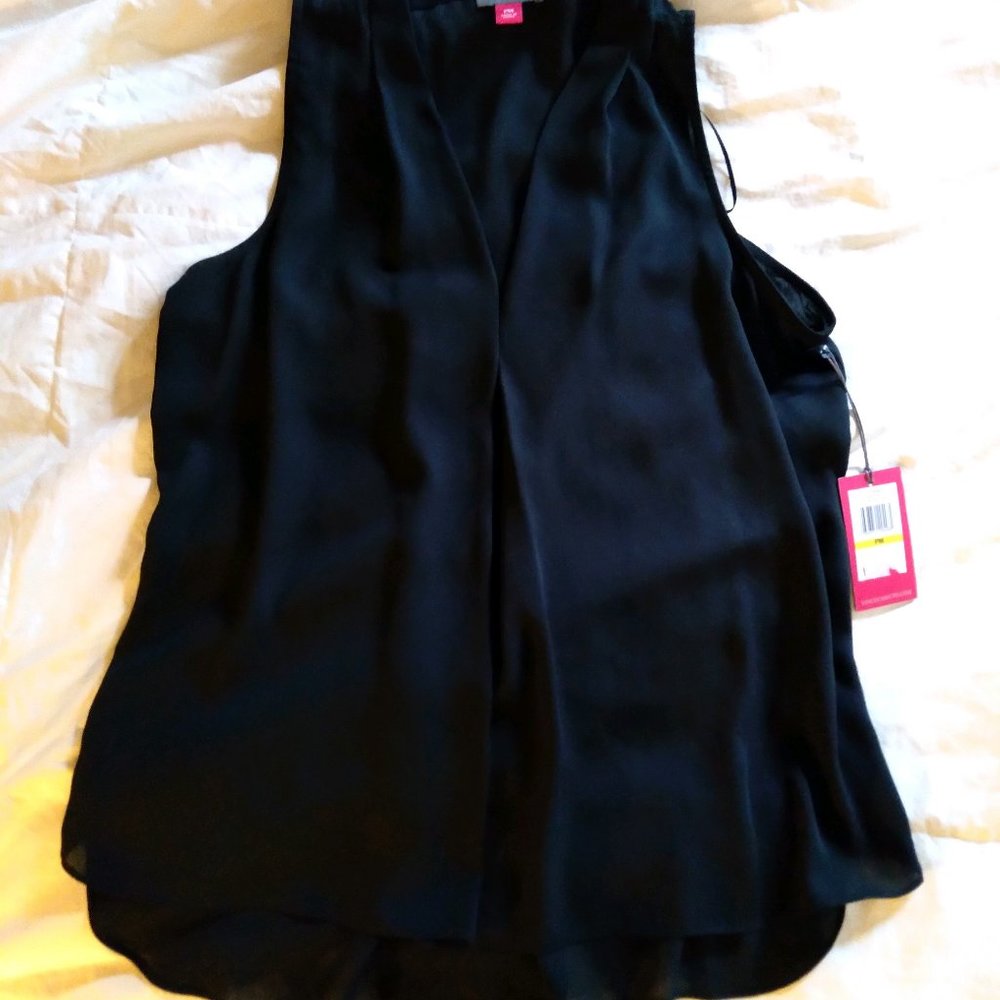 Vince Camuto Black Sleeveless Top